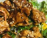 鶏もも肉のあまから赤味噌バター炒め作り方4写真