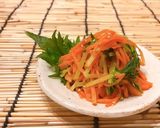 水菜と人参のポン酢和え作り方4写真