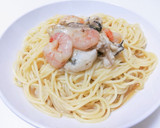 さっぱり旨い！カキとエビの冷製パスタ作り方6写真