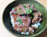 しょうゆ糀でニンニクバターライスの焼肉丼作り方5写真