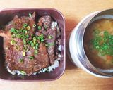 しょうゆ糀でニンニクバターライスの焼肉丼作り方6写真