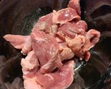 豚ハラミとネギの味噌炒め作り方1写真