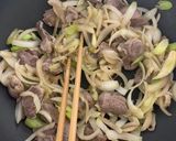 豚ハラミとネギの味噌炒め作り方7写真