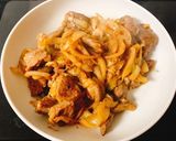 豚ハラミとネギの味噌炒め作り方10写真