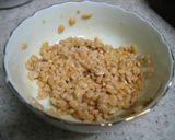 ごま油の香りが幸せ♡　納豆卵かけご飯作り方1写真