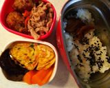 タンパク質多めお弁当㉕かに玉とミニバーグ作り方11写真