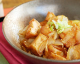 厚揚げ豆腐のガリバタ照り焼き作り方8写真