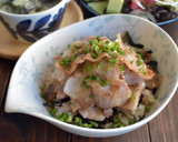 焼肉のたれ使用♪豚の焼肉丼作り方3写真