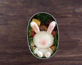 キャラ弁　全身うさぎのモフィー作り方5写真