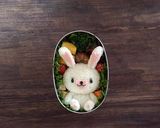 キャラ弁　全身うさぎのモフィー作り方6写真