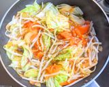 鶏油入り野菜炒め作り方8写真
