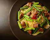 プロ直伝！砂肝にんにく芽のペペロンチーノ作り方7写真