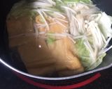 簡単白だしスープ♡キャベツ＆うかし揚げ作り方1写真