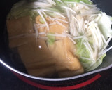 簡単白だしスープ♡キャベツ＆うかし揚げ作り方1写真