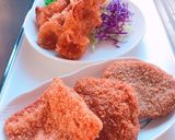 メンチと野菜も海苔で太巻き！作り方1写真