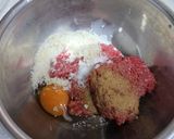 時短＆手抜き♫玉葱＆挽き肉の重ね焼き作り方2写真