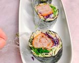 メンチと野菜も海苔で太巻き！作り方12写真