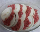時短＆手抜き♫玉葱＆挽き肉の重ね焼き作り方4写真