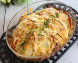 時短＆手抜き♫玉葱＆挽き肉の重ね焼き作り方7写真