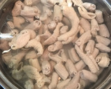 包丁を使わないお手軽韮とキムチのモツ鍋作り方4写真