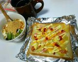 子供と朝ごはん♪ベーコンエッグトースト♪作り方3写真