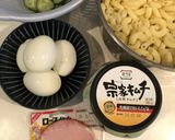 キムチ入り玉子マカロニサラダ作り方1写真