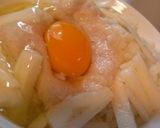 2つの食感♪シャキ&トロ~長いもの卵ご飯作り方3写真