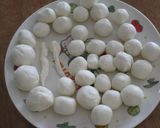 お豆腐白玉ｄｅフルーツポンチ♪作り方1写真