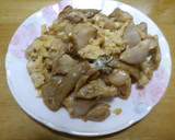 舞茸と鶏肉の卵炒め作り方5写真