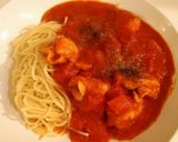 麺茹でる時間で作れる鶏トマトパスタソース作り方9写真
