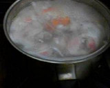 ぶたしゃぶ後の根菜和風スープ作り方3写真