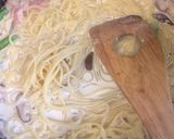 アスパラとベーコンきのこのクリームパスタ作り方9写真
