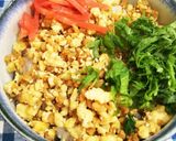 木綿豆腐と大豆ミンチの簡単そぼろ丼♪作り方4写真