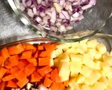鶏肉ソテー＊野菜クリームソース作り方1写真