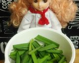 リカちゃん♡鶏皮とニラの辛子醤油合え作り方4写真