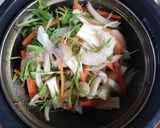 貴女風味で白葱水菜のかき揚げ♥ゆりさん風作り方1写真