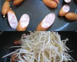 もやしとウインナーの味ぽんマスタード♪作り方3写真