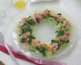 菜の花とグレープフルーツ生ハムのサラダ作り方6写真