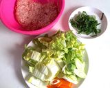 ふわふわ肉団子の具たくさんスープ♬作り方1写真