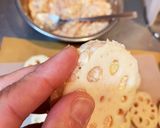 鶏豆腐ミンチ１「レンコンはさみ焼」作り方4写真