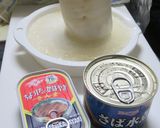 鯖の水煮やさんまの蒲焼の大根おろし添え♡作り方1写真