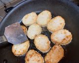 鶏豆腐ミンチ１「レンコンはさみ焼」作り方10写真