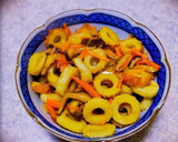 椎茸とちくわと人参のきんぴら作り方1写真