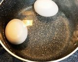 我が家の節約ごはん★揚げ玉入り温玉丼作り方1写真