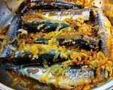 節分イワシのネギ味噌煮。作り方4写真