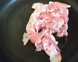 豚肉ともやしのオイスター炒め作り方1写真