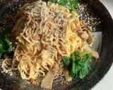 粘り気無し！ジャコと柚子胡椒の納豆パスタ作り方8写真