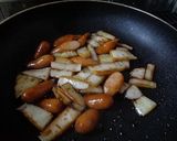 ウインナーと白菜のソース炒め作り方4写真