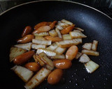 ウインナーと白菜のソース炒め作り方4写真
