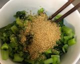 小松菜の胡麻油炒め作り方2写真